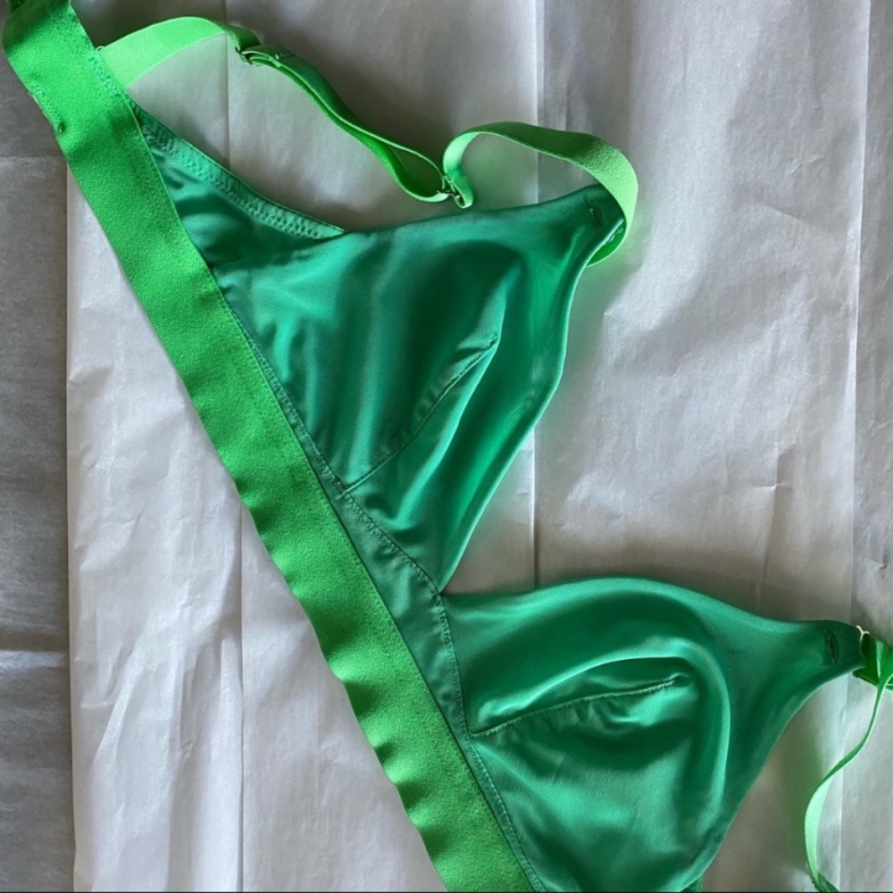 Splendid S neon green soft bra